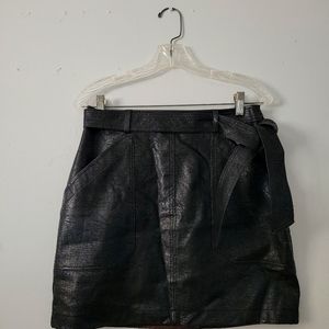 90s Vintage  Leather Mini